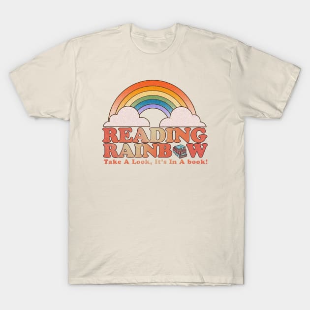 Reading Rainbow  - take a look, it's in a book! T-Shirt by SUMAMARU